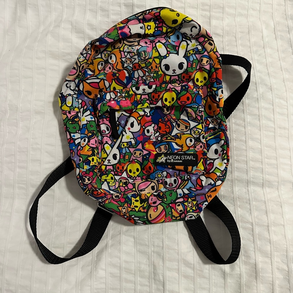 Neon star small backpack for kids